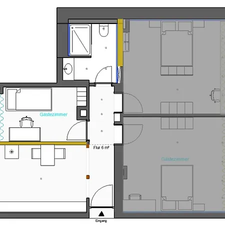 Im Erdgeschoss Apartment